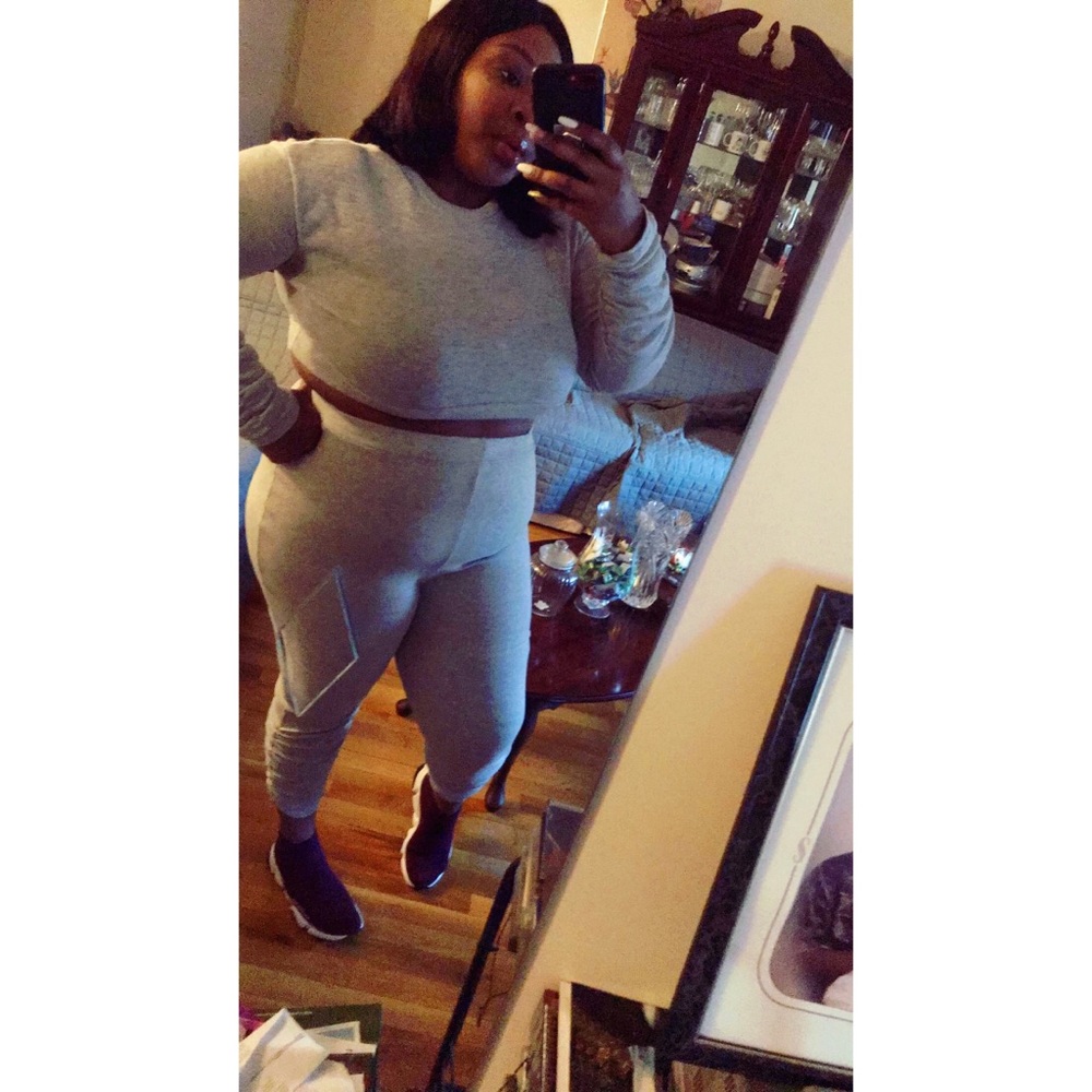 Gray two piece set